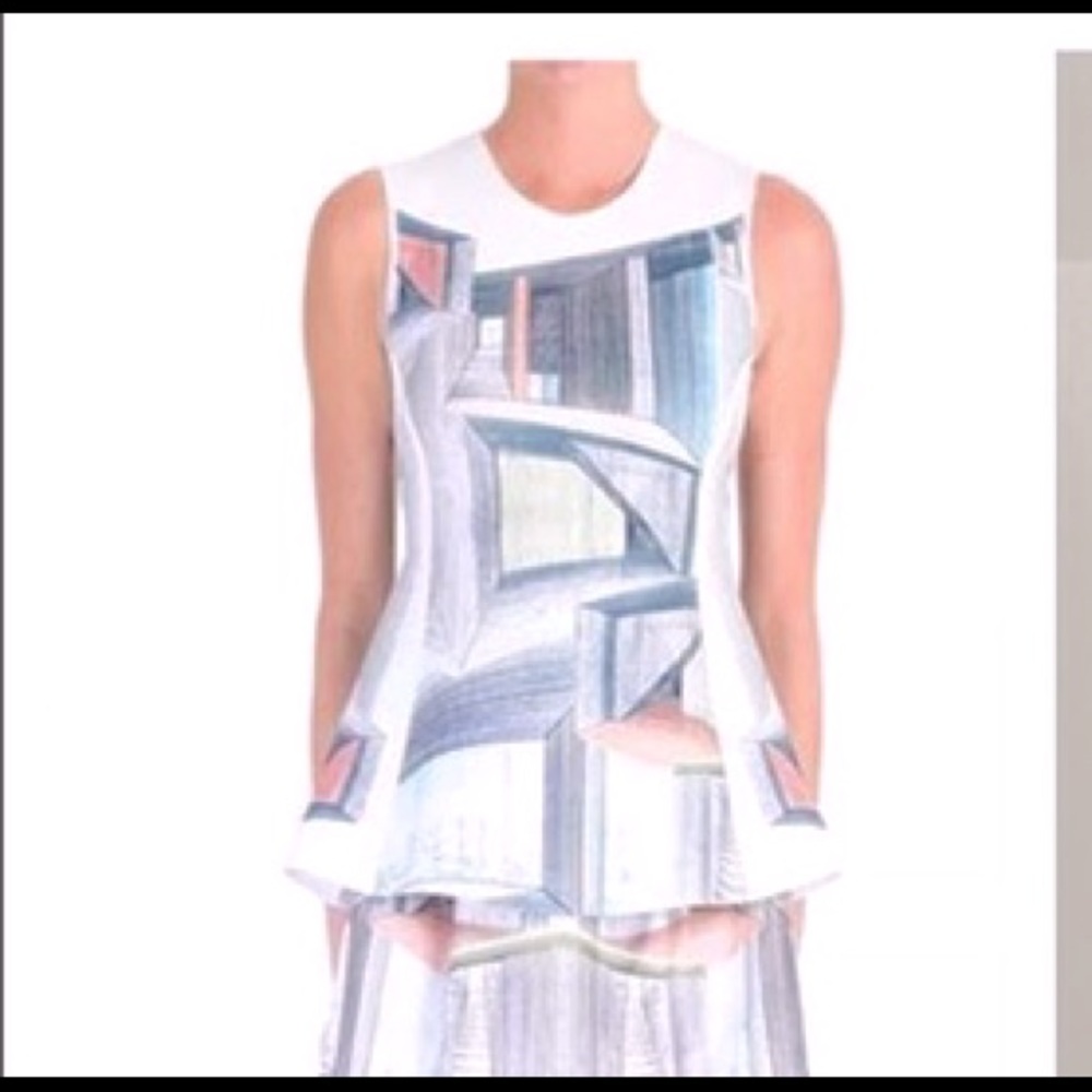Clover Canyon Interior Perspective peplum top, L